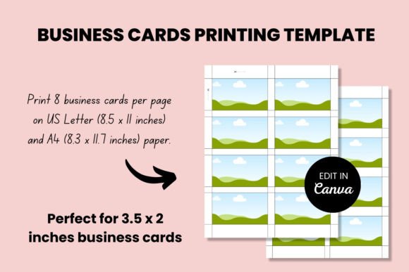 Business Cards Canva Print Template