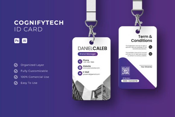 Cognifytech - ID Card: Elevate Your Professional Branding with Custom Design