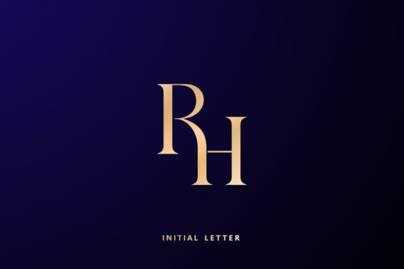 Elevate Your Brand Identity with RH Business Cards: The Power of Luxury Initial Letter Logos