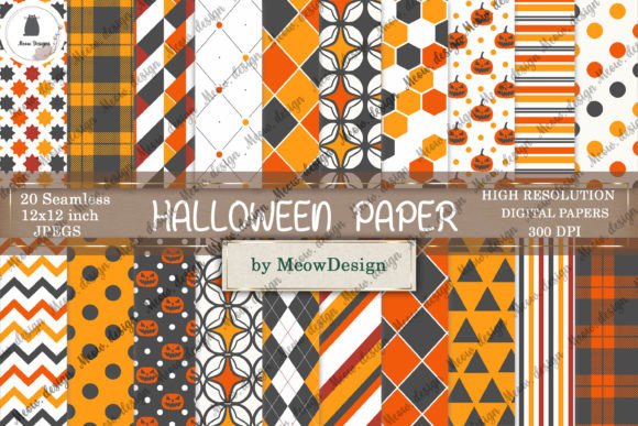 Halloween Digital Paper Seamless