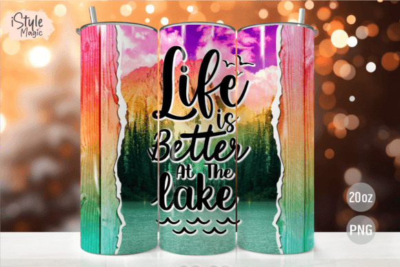 Life is Better at the Lake Tumbler Wrap: Streamlining Your Sublimation Workflow