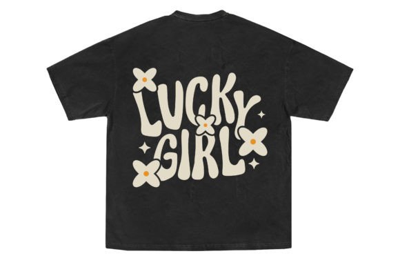 LUCKY GIRL VECTORE DESIGN