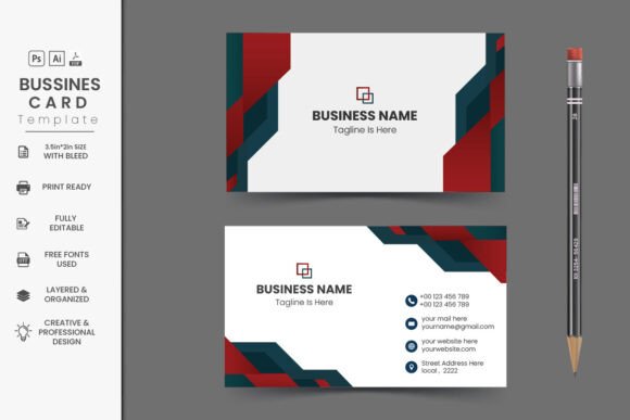 Professional Flat Business Cards