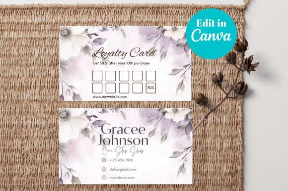 Purple Floral Loyalty Card Template: A Strategic Guide to Customer Retention