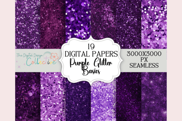 Seamless Purple Glitter Digital Papers: A Comprehensive Evaluation