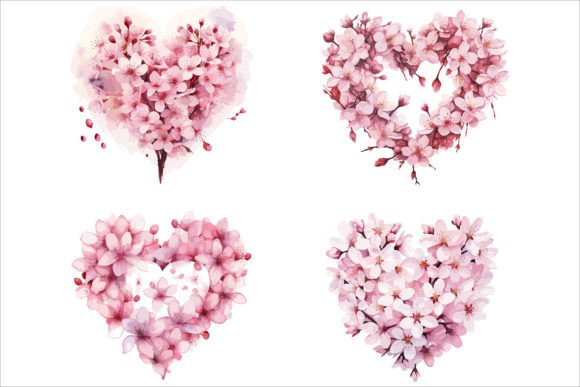 Watercolor Love Shape Floral Design Vect: The Ultimate Asset for Your Print on Demand Business